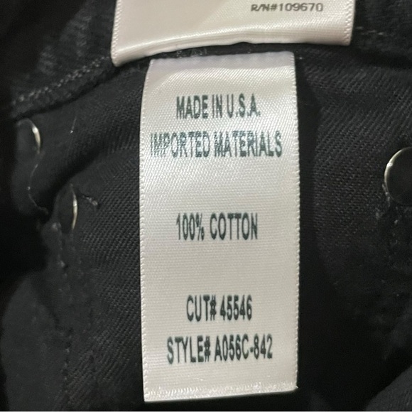 Agolde Riley High Rise Raw Hem Cropped Jeans, Size 23 - Picture 9 of 9